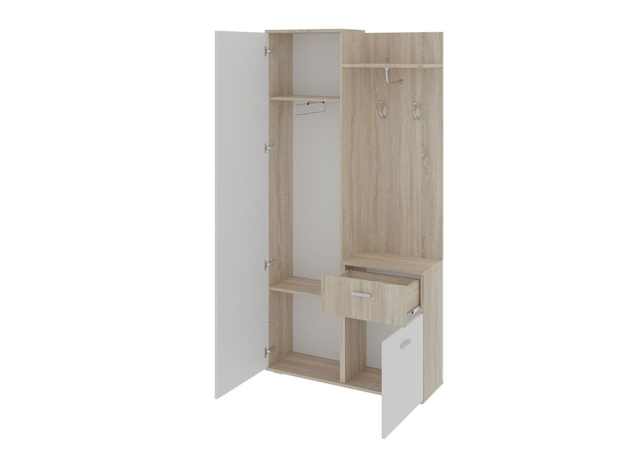 Conjunto para recibidor Pavo (Roble Sonoma + Blanco)