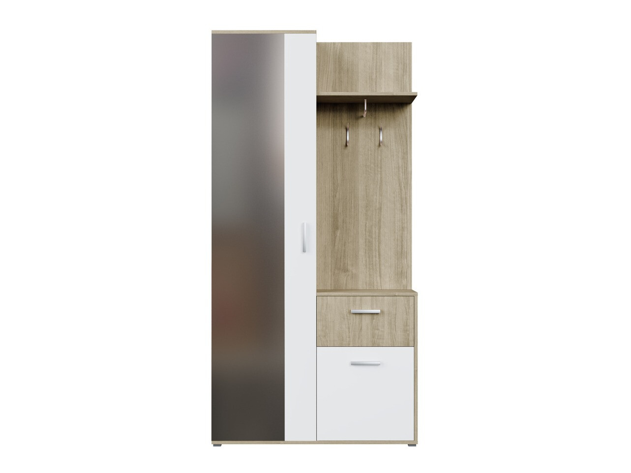 Conjunto para recibidor Stanton 103 (Roble Sonoma + Blanco)