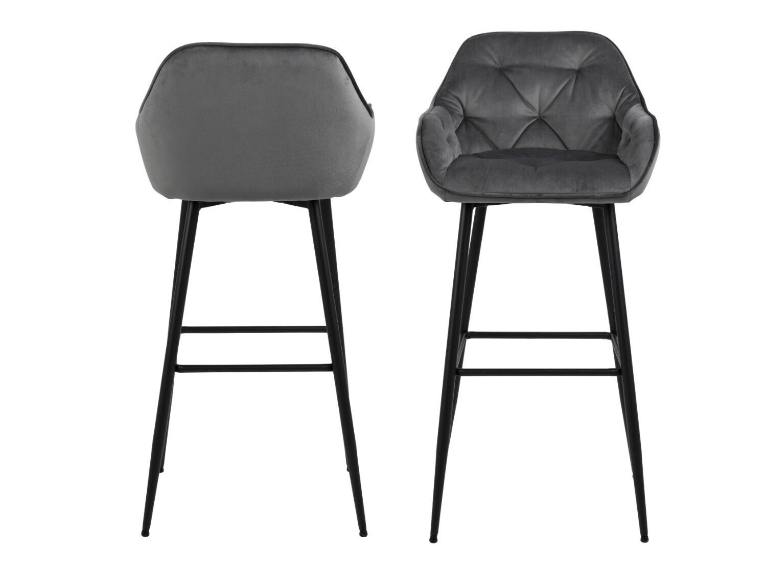 Silla de barra Norsica 474 (Gris + Negro)