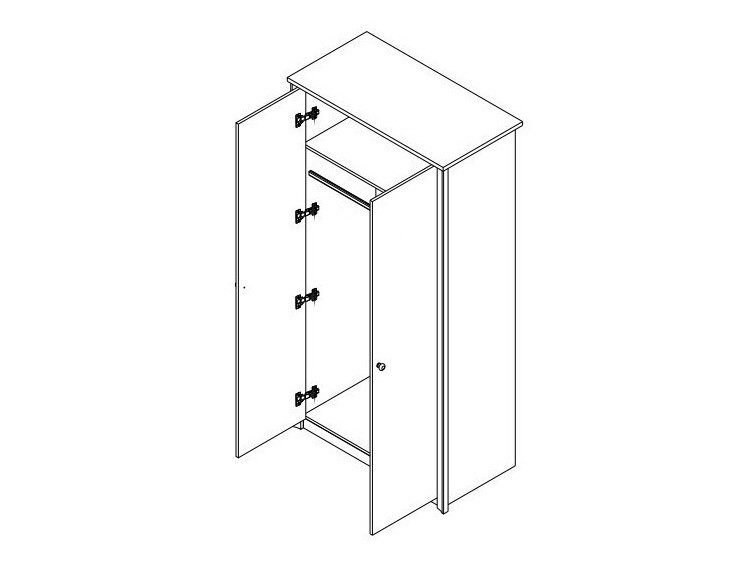 Armario Elialo 111 (Roble Sonoma oscuro)