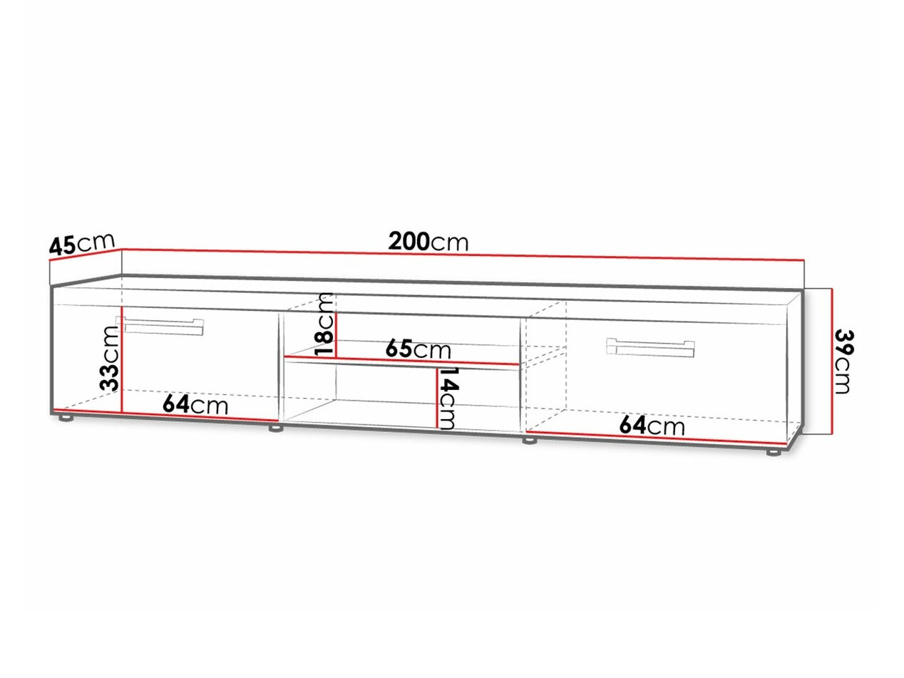 Mueble TV Cormiru 106 (Ciruela + grafito)