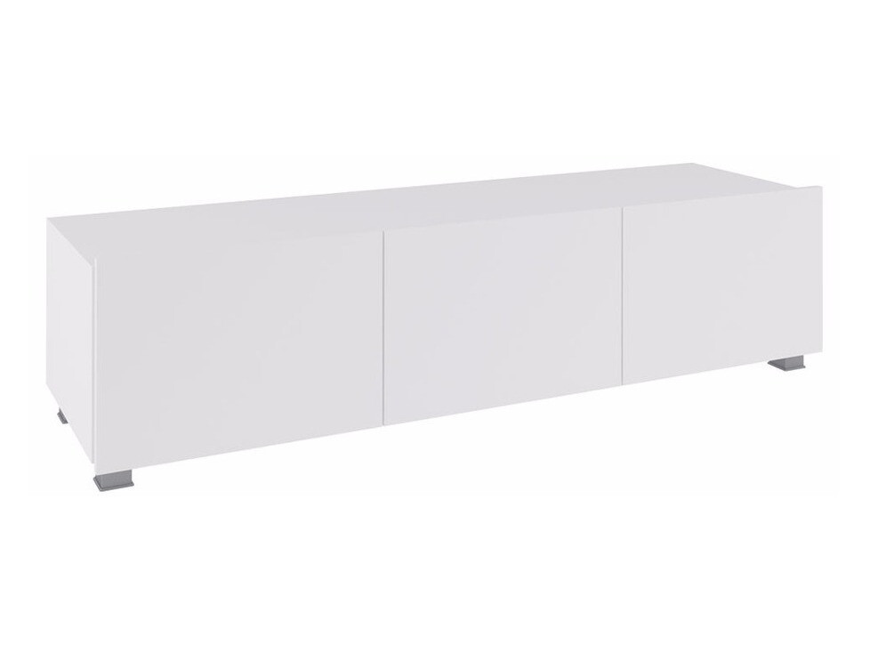 Mueble TV Tivdalu 103 (Blanco + Blanco brillante)