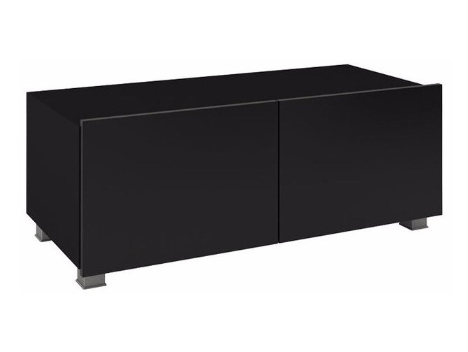 Mueble TV Tivdalu 104 (Negro + Negro brillante)