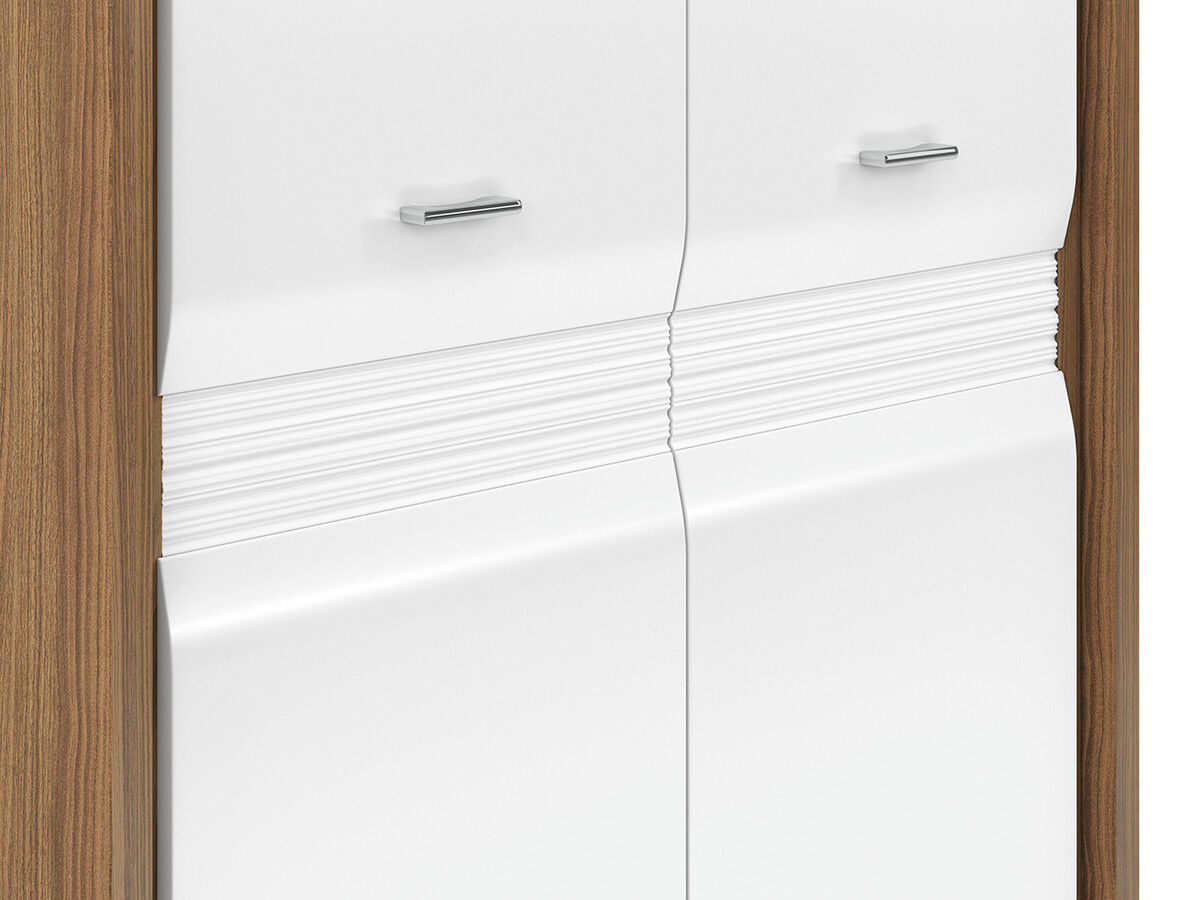 Armario Madison H100 (Blanco brillante)