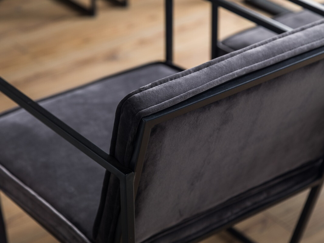 Conjunto de comedor Scandinavian Choice 737 (Gris + Negro)