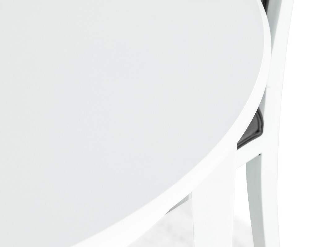 Conjunto de comedor Scandinavian Choice 752 (Blanco + Gris oscuro)