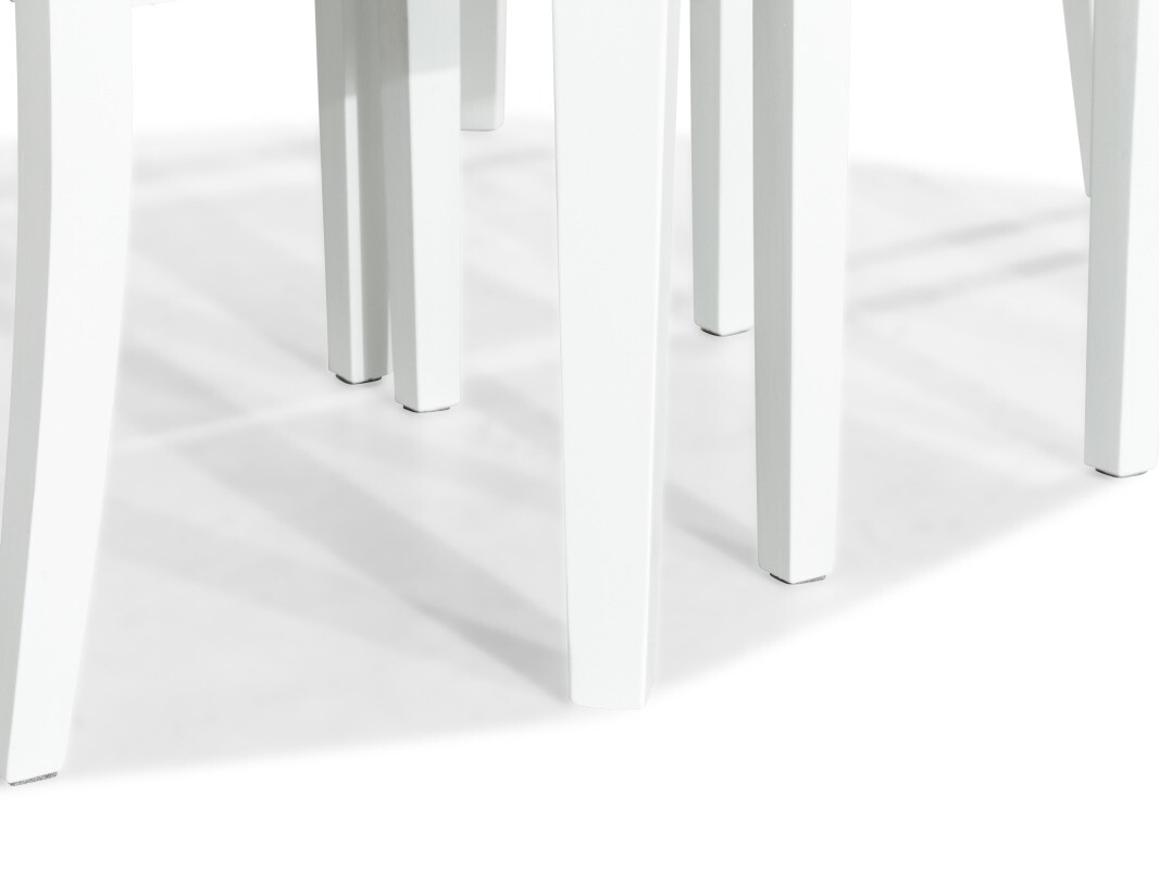 Conjunto de comedor Scandinavian Choice 752 (Blanco + Gris oscuro)