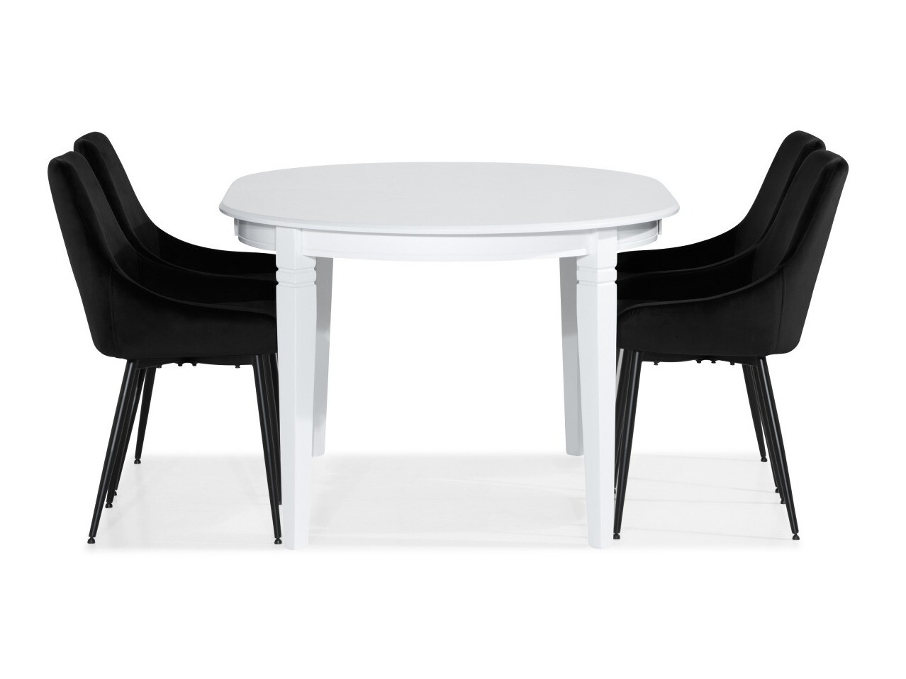 Conjunto de comedor Scandinavian Choice 759 (Negro)