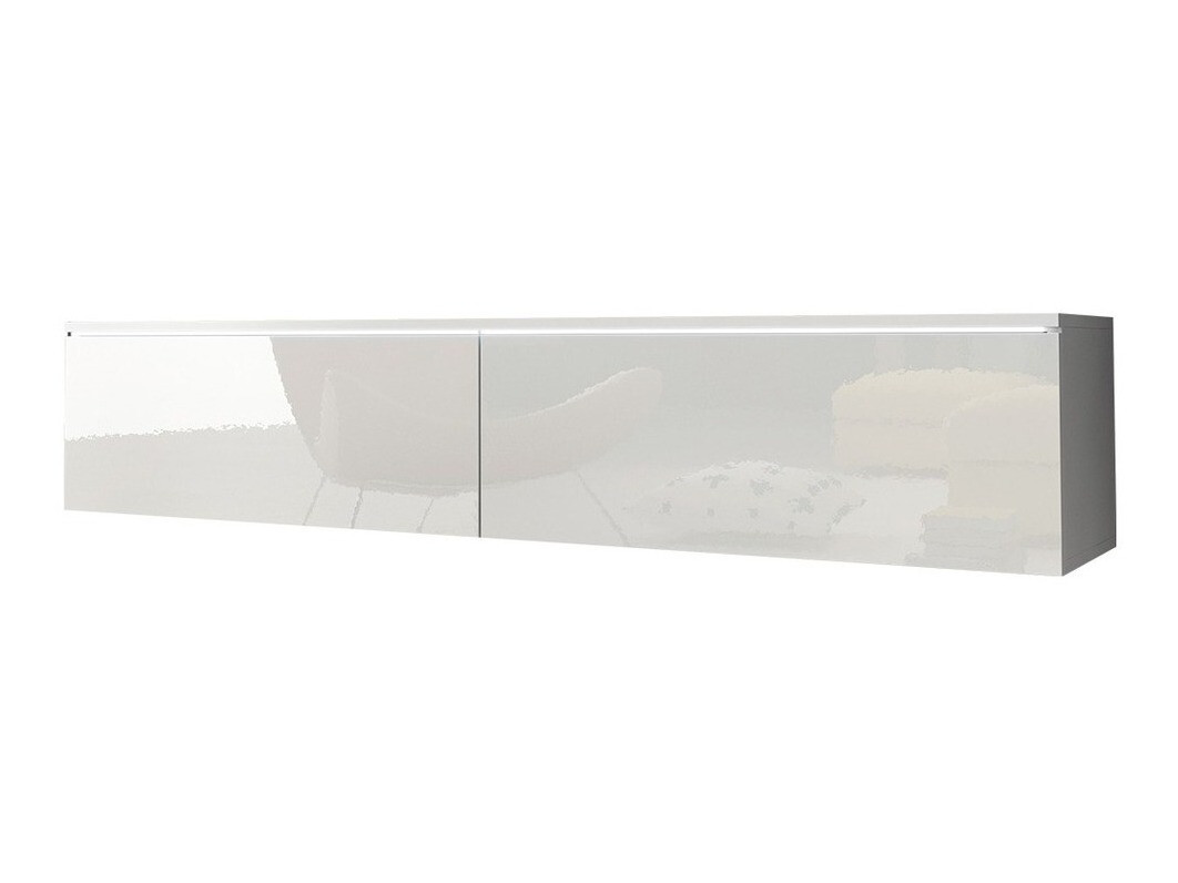 Mueble TV Scientia (Blanco + Blanco brillante)