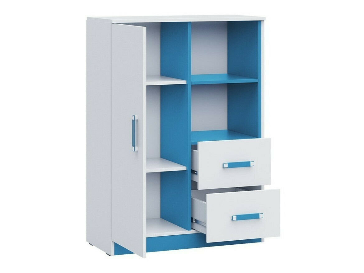 Conjunto de dormitorio infantil Lorlare 117 (Blanco + Gris)