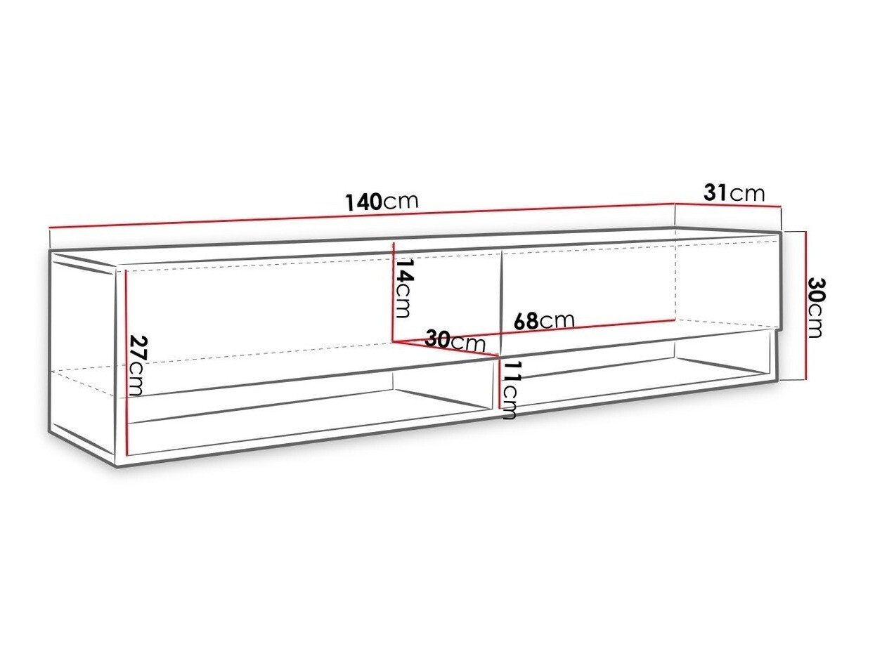 Mueble TV Sarasota 118 (Roble wotan)