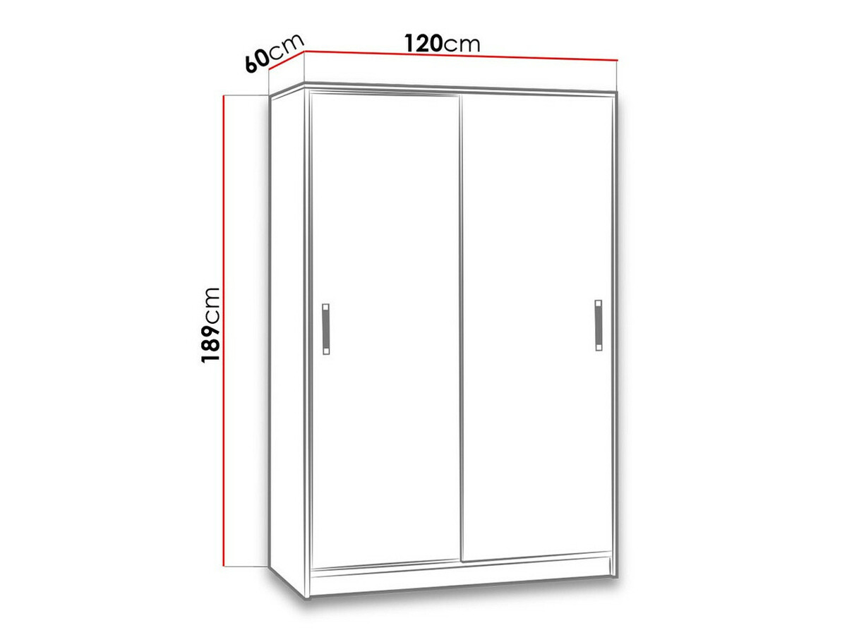 Armario Lorlare 115 (Blanco + Rosa)