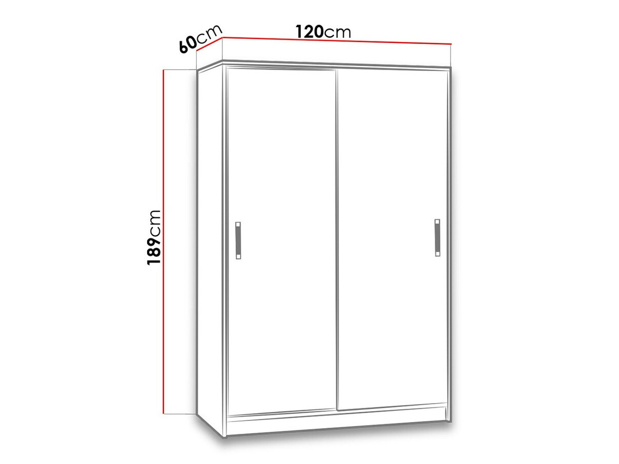 Armario Lorlare 115 (Blanco + Turquesa)