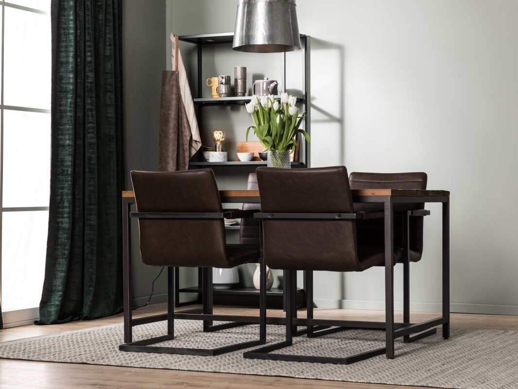 Conjunto de comedor Manor House 205 (Marrón)