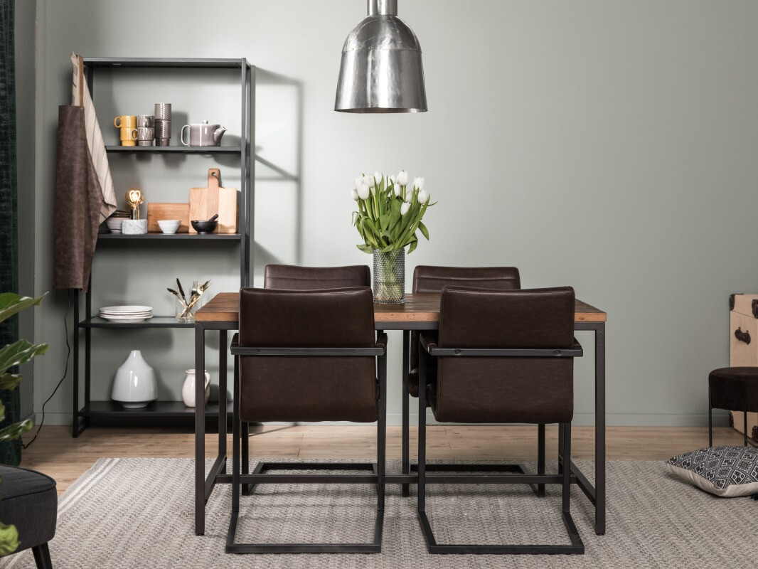 Conjunto de comedor Manor House 205 (Marrón)