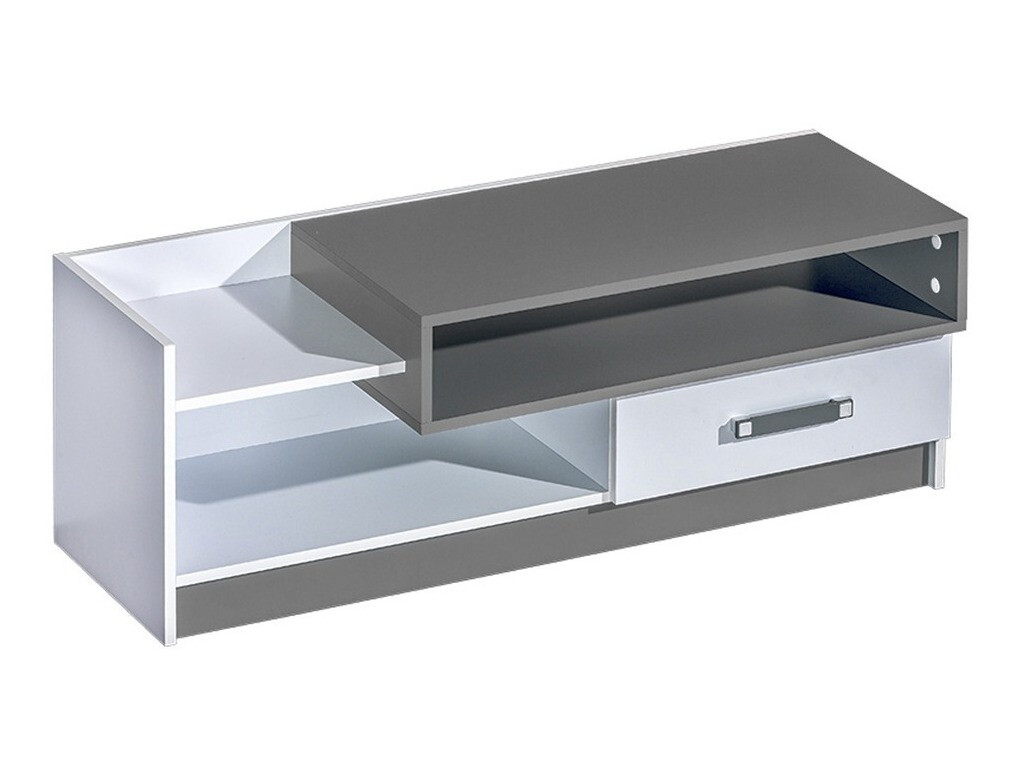 Mueble TV Lorlare 111 (Blanco + Gris)