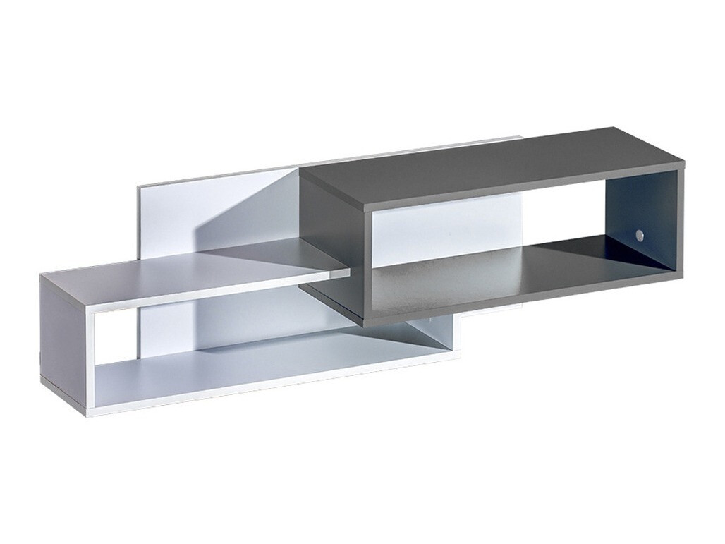 Estantería de pared Lorlare 104 (Blanco + Gris)