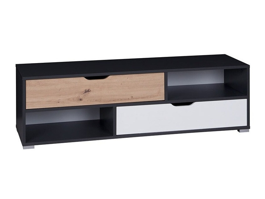 Mueble TV Providence 137 (Grafito + Roble Artisan + Blanco)