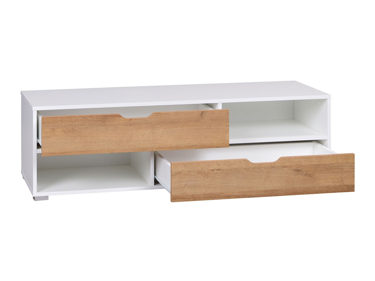 Mueble TV Providence 137 (Grafito + Roble Artisan + Blanco)