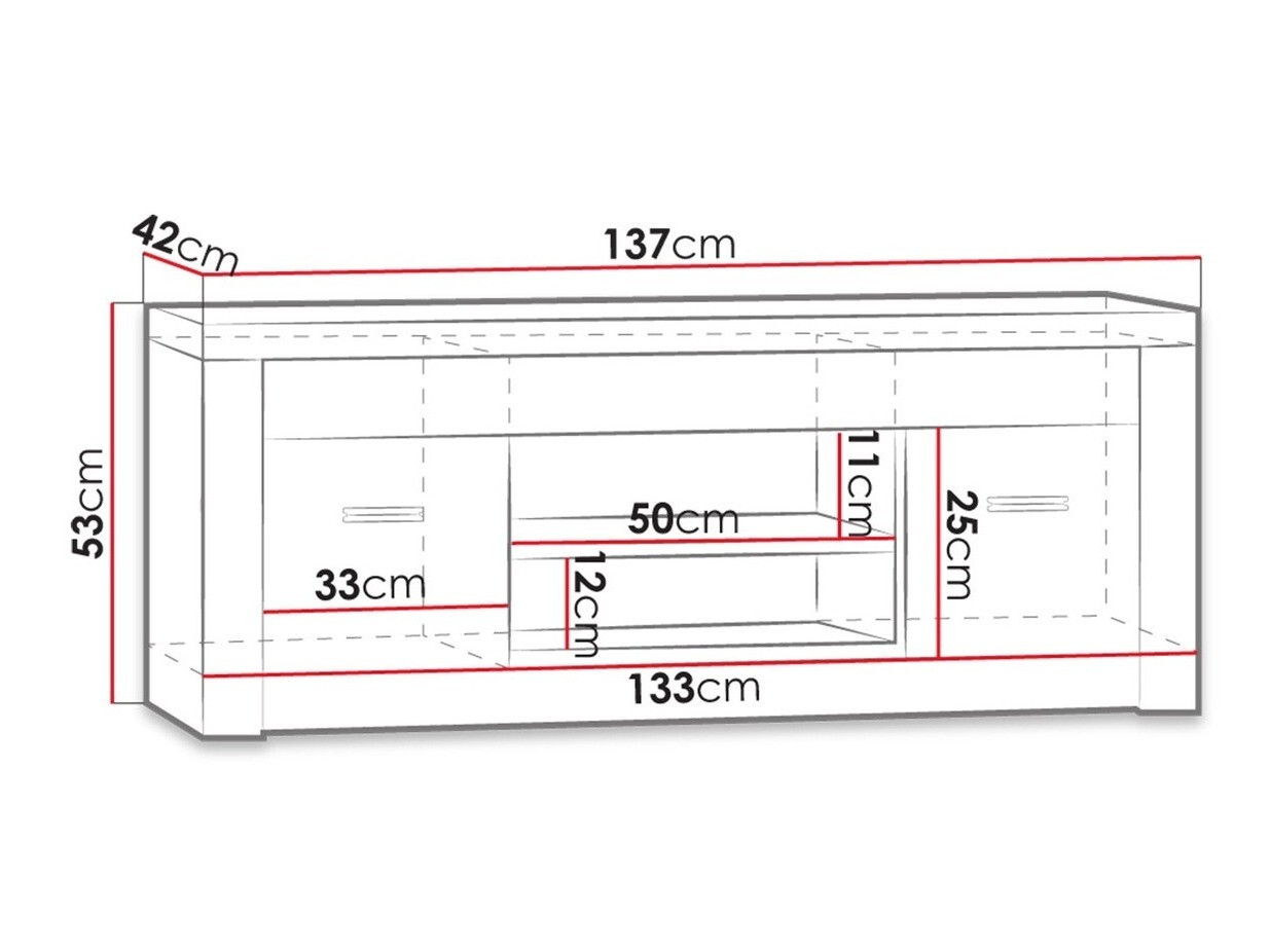 Mueble TV Serfeno 106 (Fresno oscuro)