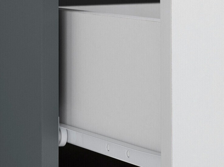 Armario de pie para baño Larlori 102 (Antracita + Blanco)