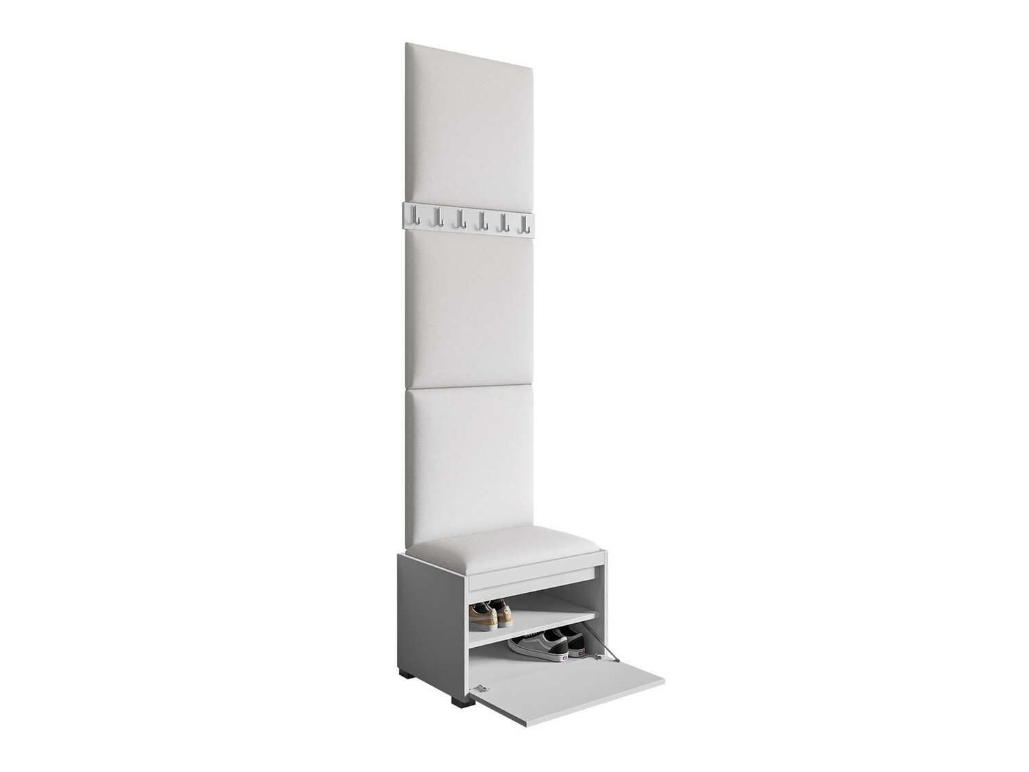 Conjunto para recibidor Comfivo Pinus IX (Blanco + Soft 017)