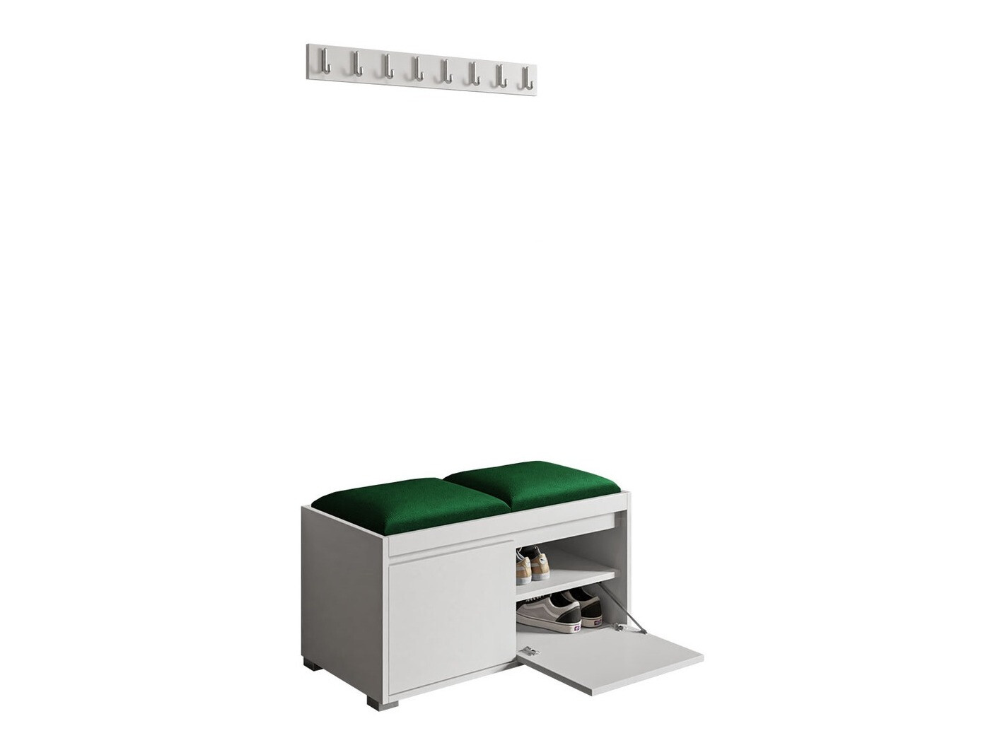 Conjunto para recibidor Comfivo Pinus I (Blanco + Manila 35)