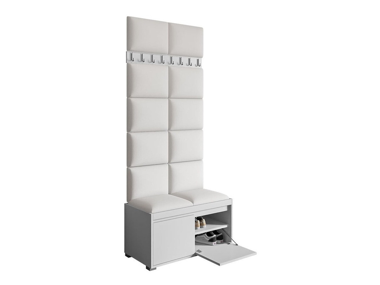 Conjunto para recibidor Comfivo Pinus IV (Blanco + Soft 017)