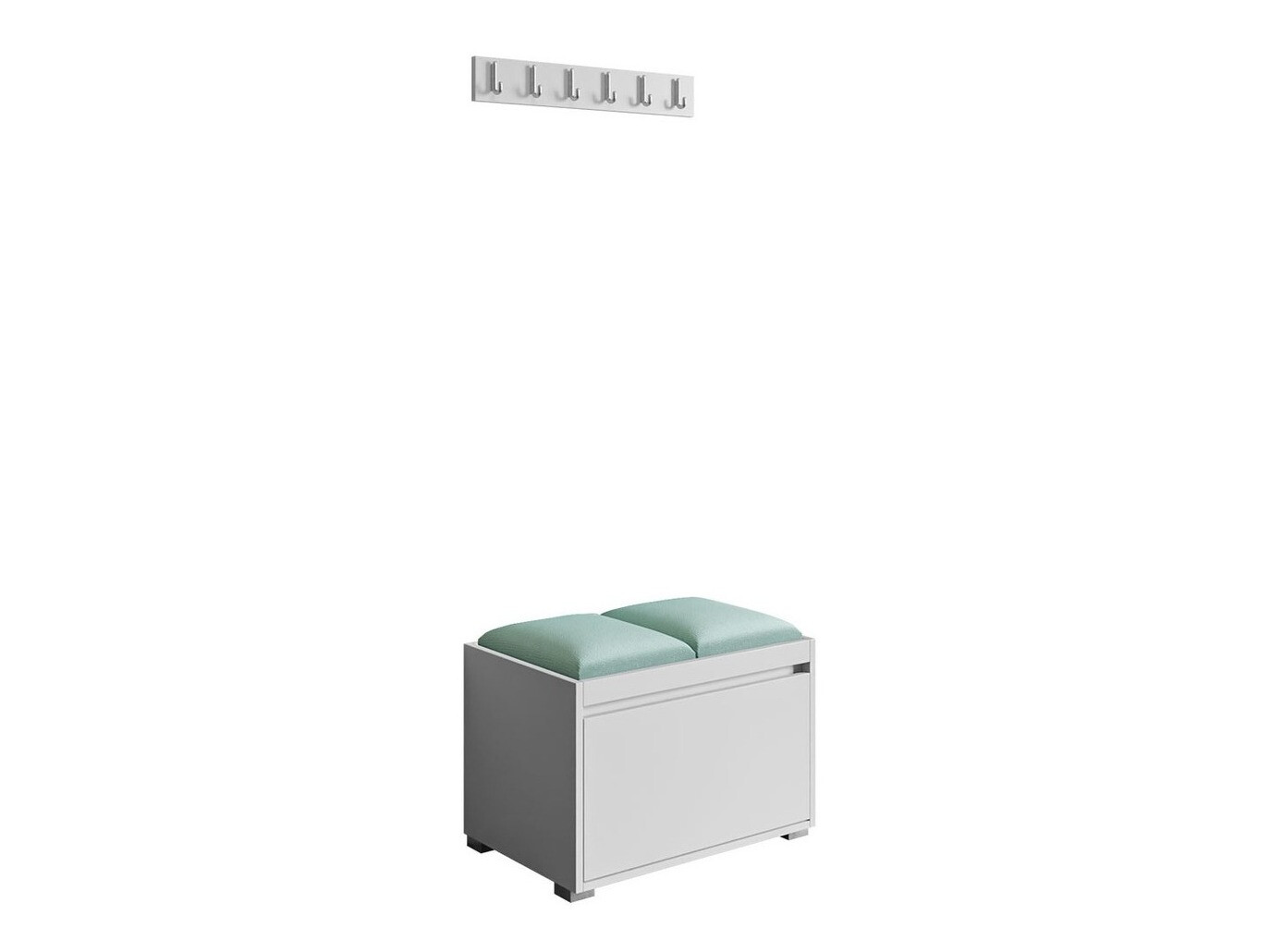 Conjunto para recibidor Comfivo Pinus VI (Blanco + Manila 11)