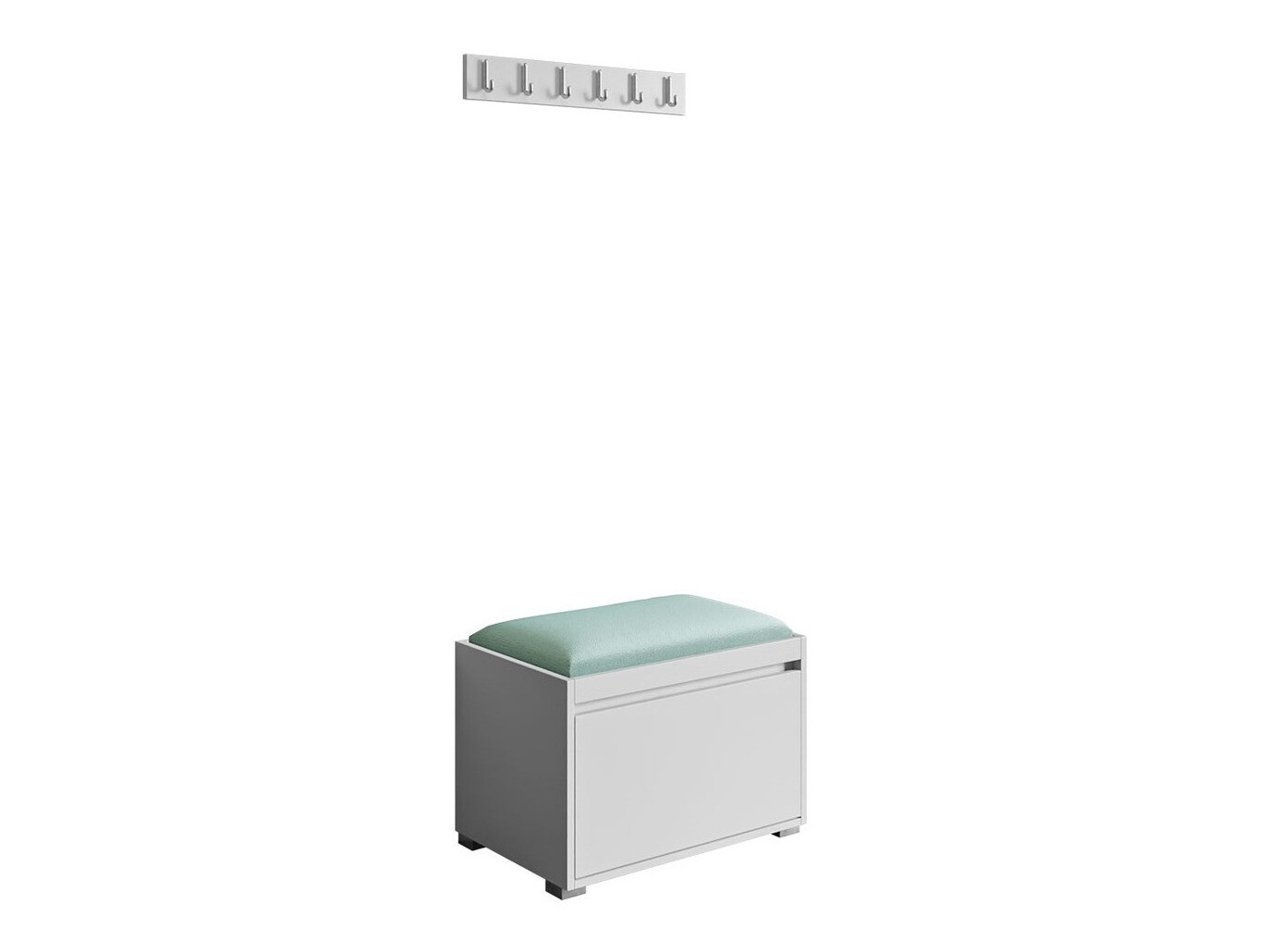 Conjunto para recibidor Comfivo Pinus VIII (Blanco + Manila 11)