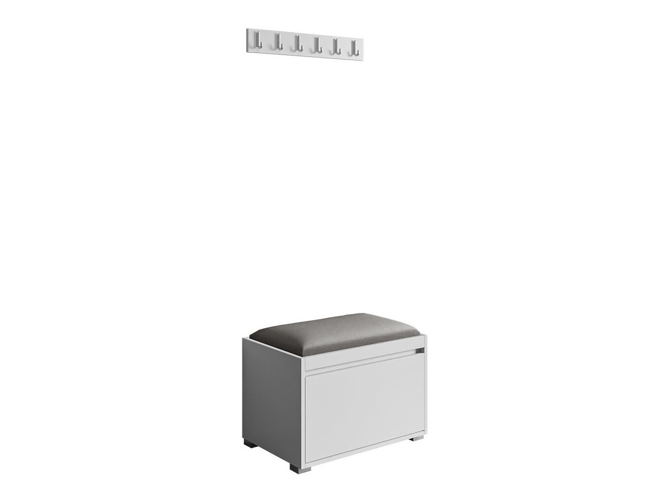 Conjunto para recibidor Comfivo Pinus VIII (Blanco + Manila 16)