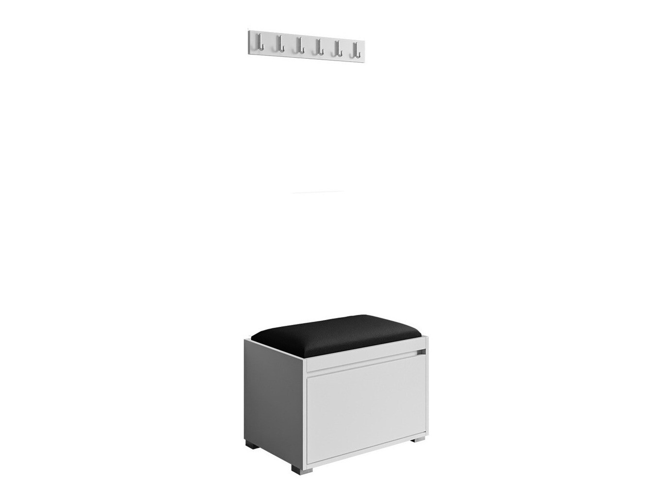 Conjunto para recibidor Comfivo Pinus VIII (Blanco + Manila 18)