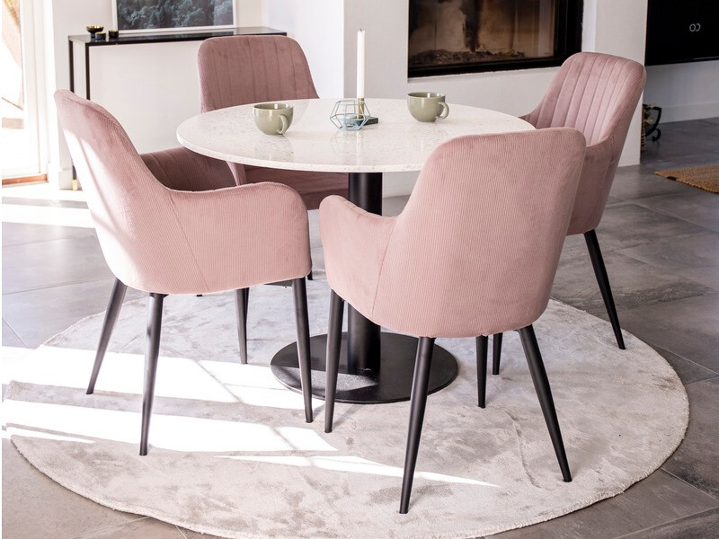 Silla Dallas 155 (Rosa Dusty + Negro)