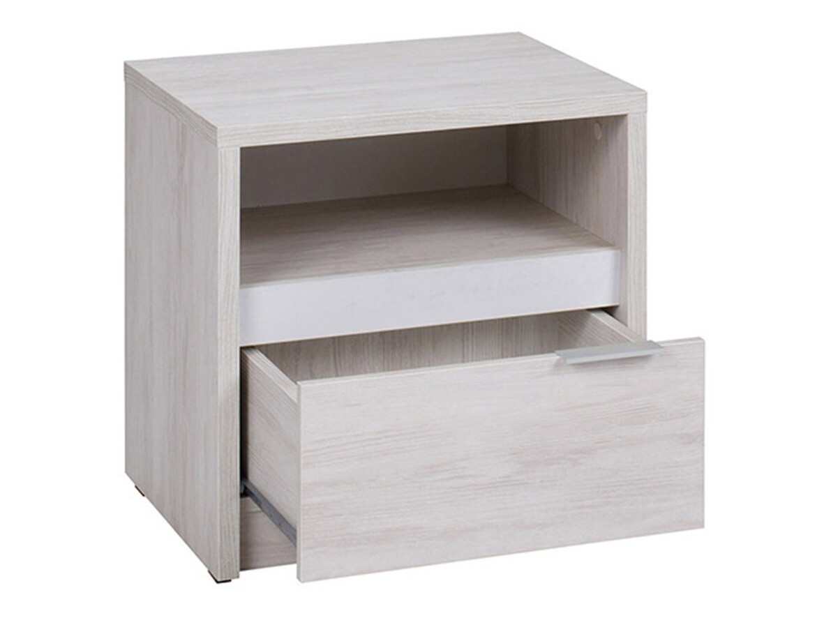 Conjunto de dormitorio Fivelbo 120 (Roble del Monastery + Negro brillante)