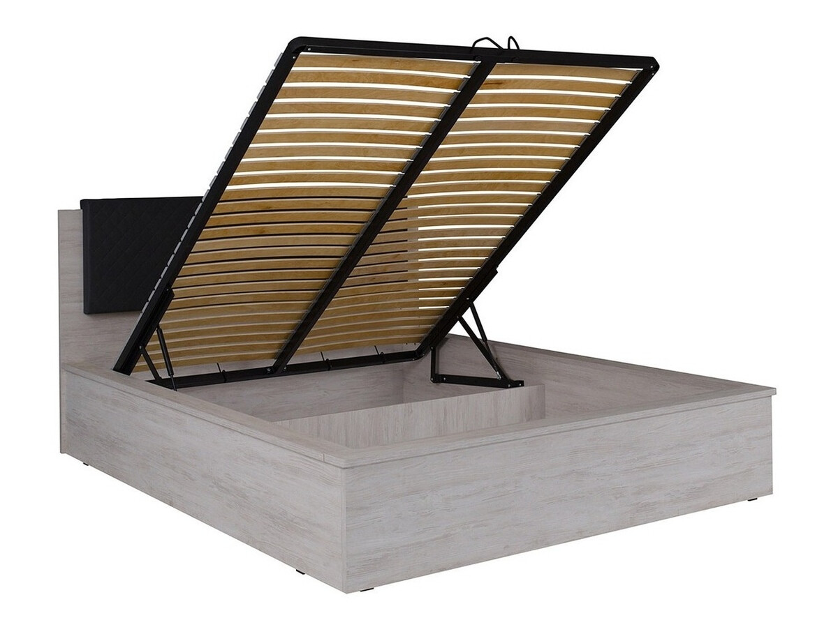 Conjunto de dormitorio Fivelbo 121 (Roble del Monastery + Negro brillante)