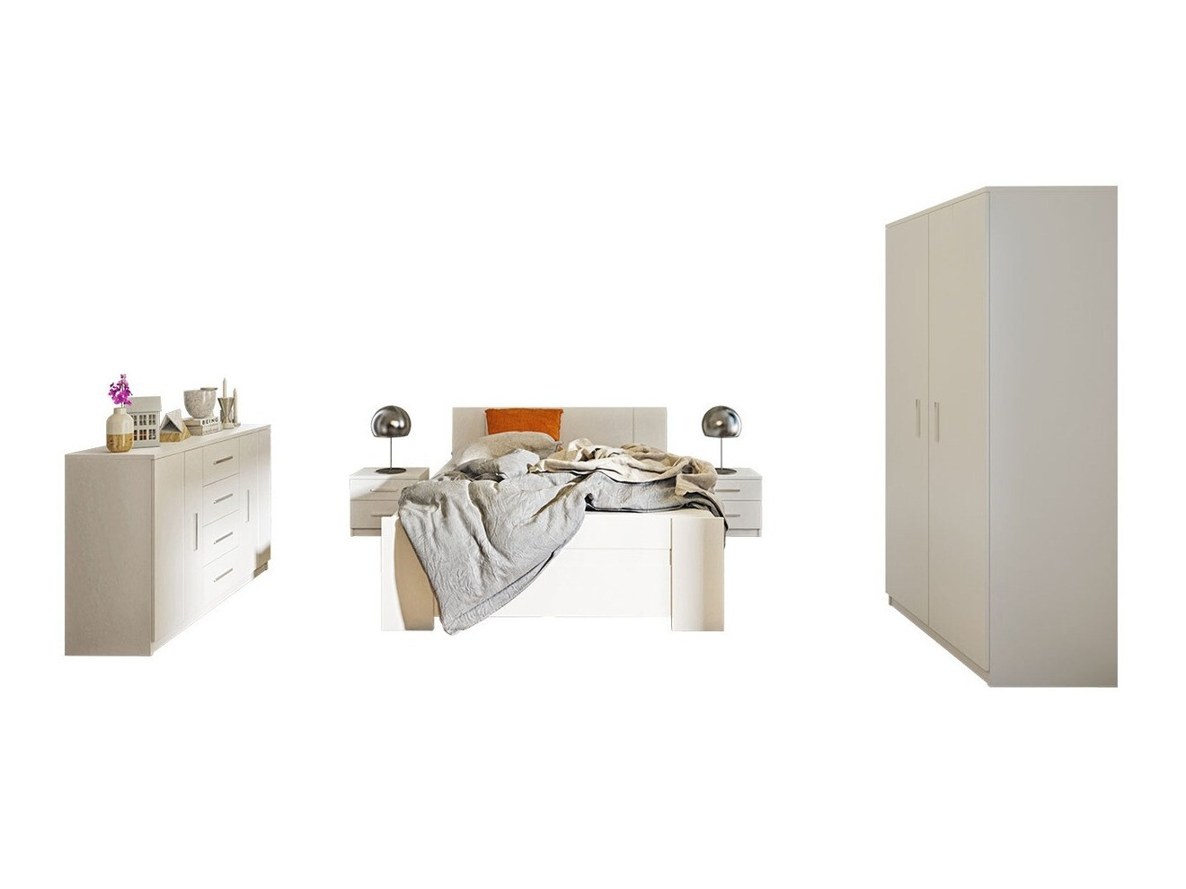 Conjunto de dormitorio Catromi 122 (Blanco)