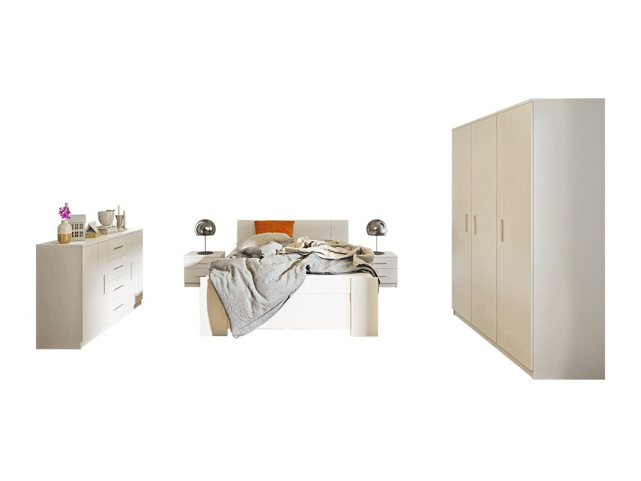 Conjunto de dormitorio Catromi 123 (Blanco)