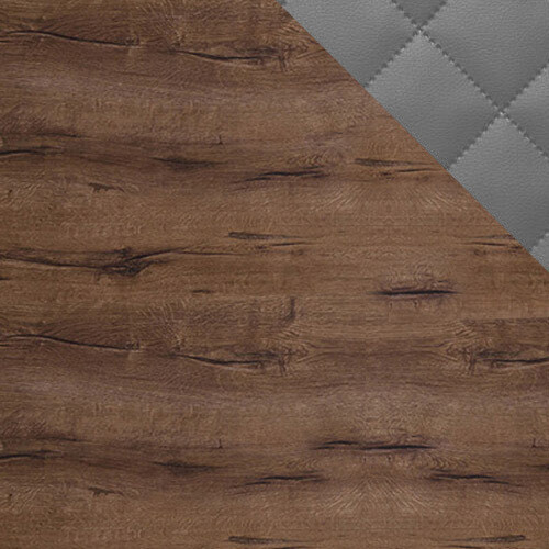 Conjunto de dormitorio Catromi 123 (Roble del Monastery + Soft Pik 029)