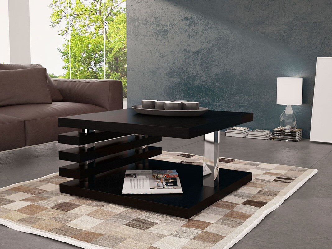 Mesa de centro Goodyear 122 (Negro mate)