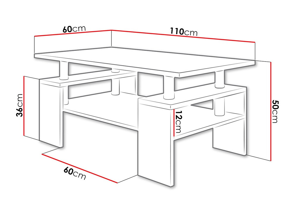 Mesa de centro Providence 124 (Blanco)