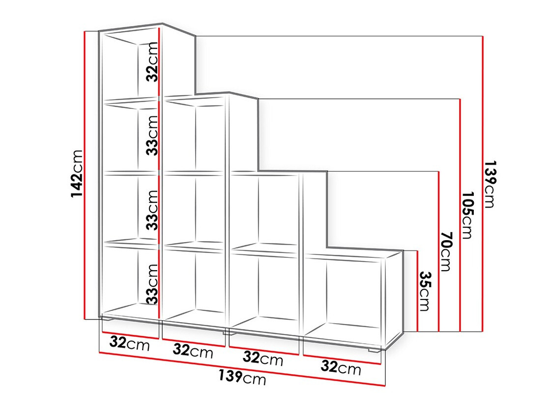 Estantería Sarasota 111 (Blanco)