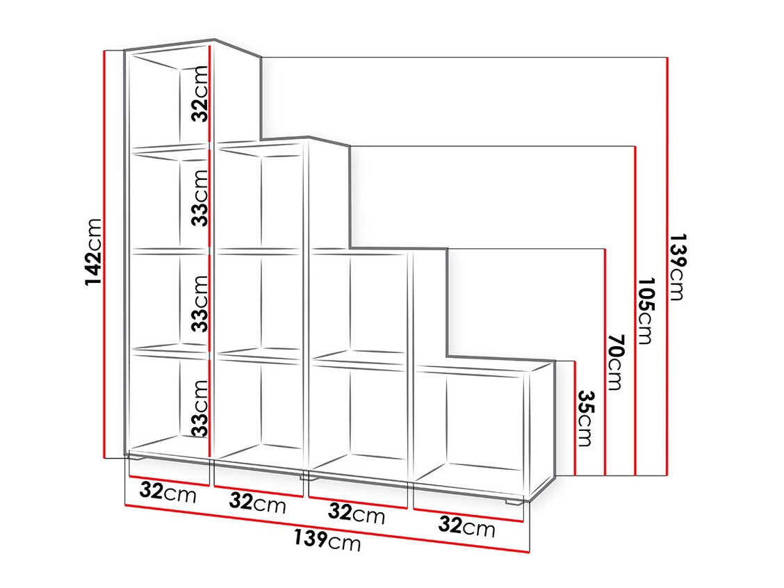 Estantería Sarasota 111 (Roble Sonoma)