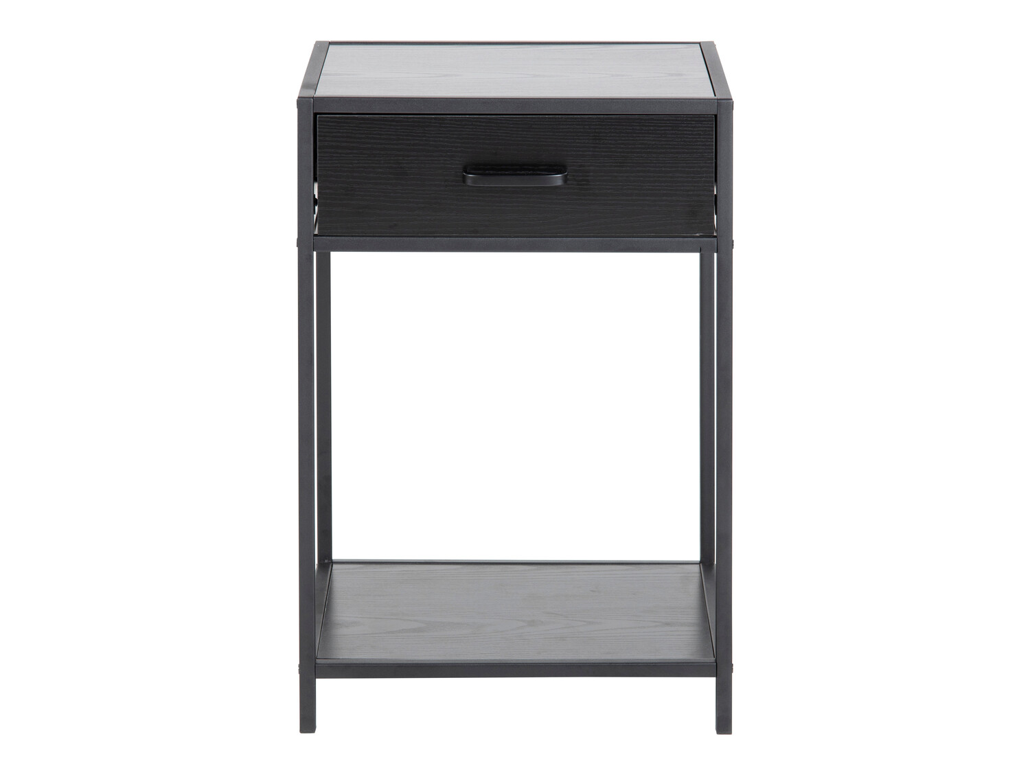 Mesilla de noche Norsica Sevferi 128 (Cenizas negro + Negro)