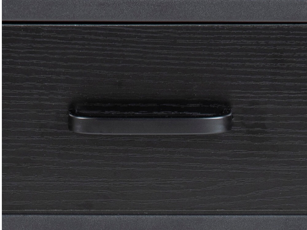 Mesilla de noche Norsica Sevferi 128 (Cenizas negro + Negro)