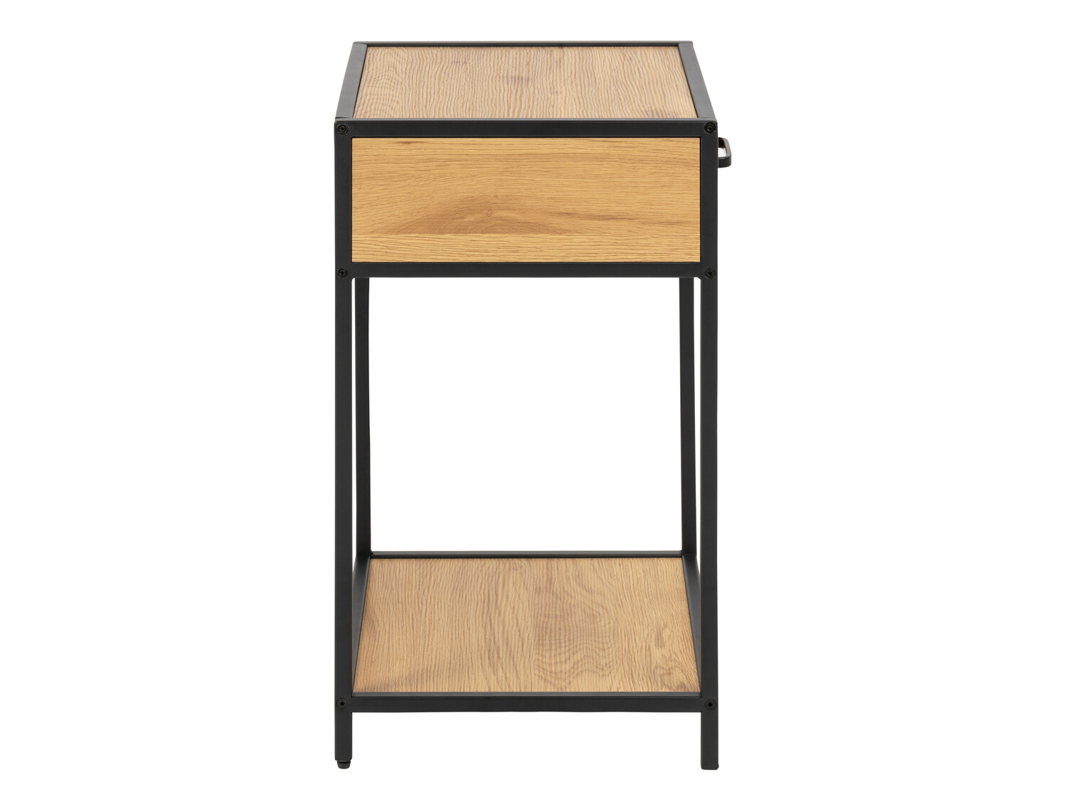 Mesilla de noche Norsica Sevferi 128 (Roble salvaje + Negro)