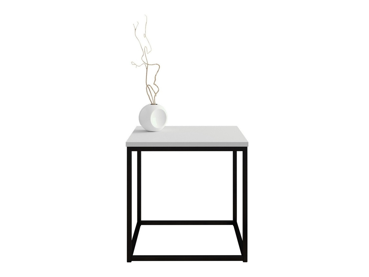 Mesa de centro Germantown 106 (Negro mate + Blanco brillante)