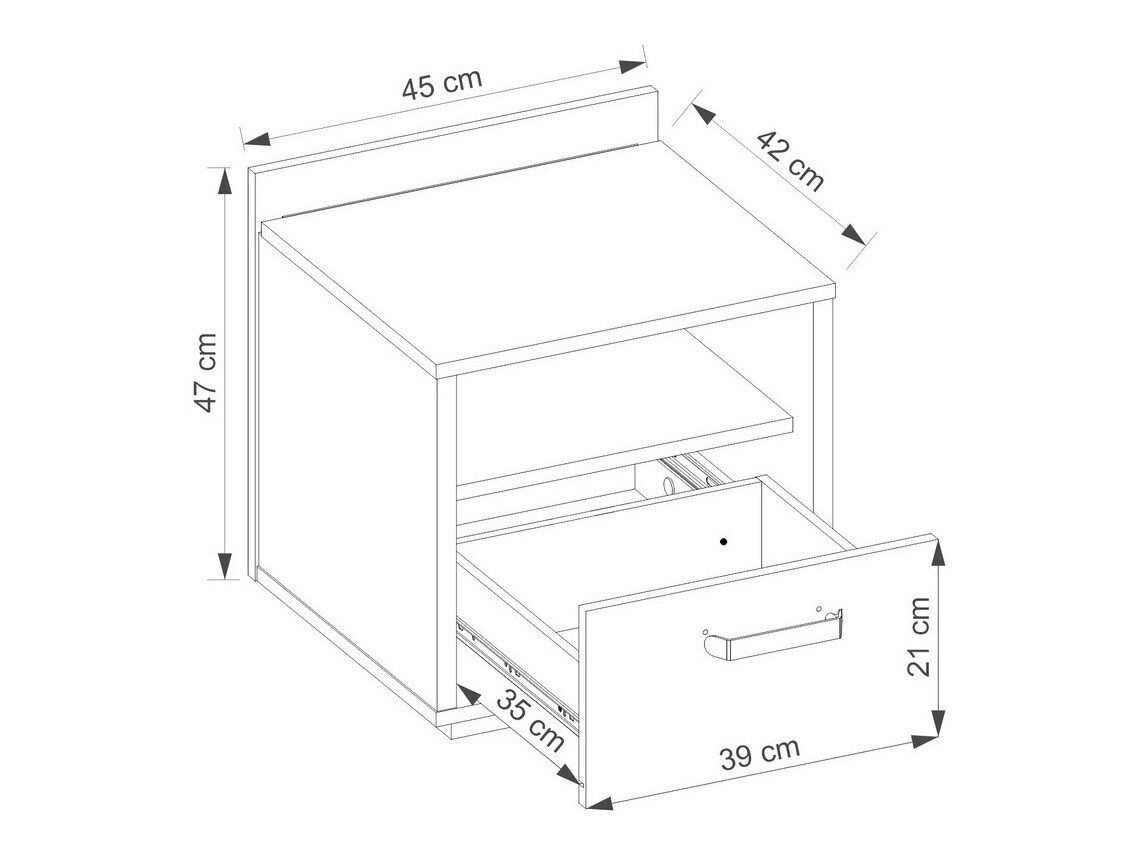 Mesilla de noche Orlveno 118