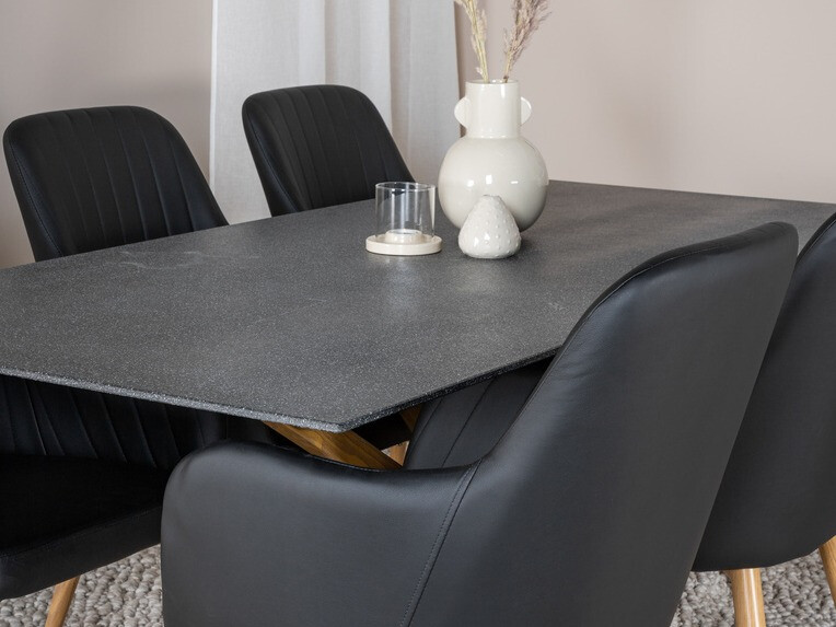 Silla Dallas 158 (Negro + Marrón)