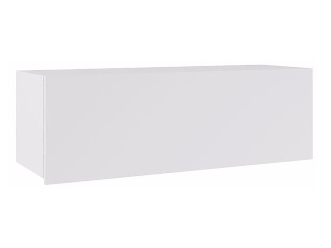 Armario de pared Tivdalu 101 (Blanco + Blanco brillante)