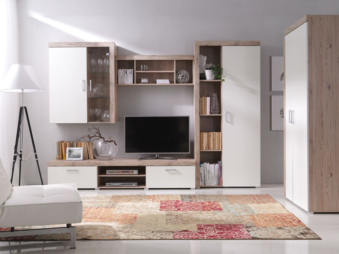 Estantería de pared Cormiru 104 (Roble san marino)